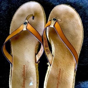 Tommy Bahama flip-flops used in decent condition I still have life left